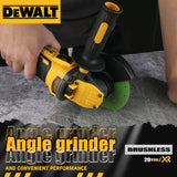 DEWALT DCG409B 20V MAX Brushless Cordless Angle Grinder 5 Inch Flat Head Kickback Brake Bare Tool For Metal Working
