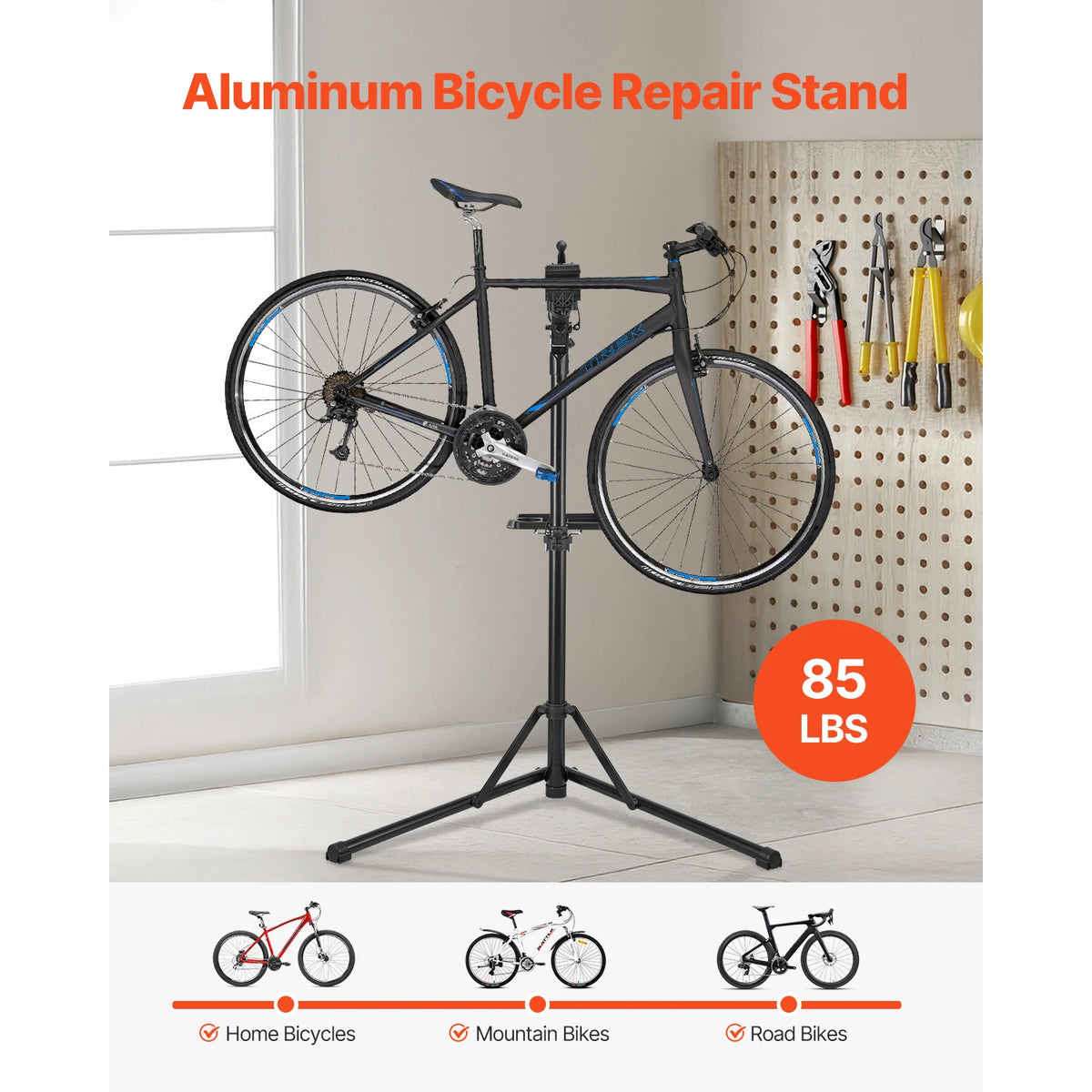 SucceBuy Bike Repair Stand 66/85/88/110lb Heavy-duty Bicycle Work Stand Foldable Bicycle Maintenance Rack for Mountain&Road Bike