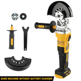 2026 New! DEWALT DCG405FN 125mm Flat Head Angle Grinder - Bare Machine, 18V Lithium - Powered Brushless Tool for Precise Cutting