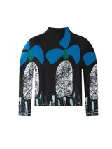 Miyake Pleated T-Shirt Plisse Unique Printed Long-Sleeve Pleats Top Spring/Summer 2026 Slightly High-Necked Fitted Fold T-Shirt
