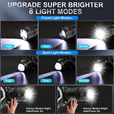 2025 New Super Powerful Headlamp 800W LED IR Sensor Headlight Rechargeable Head Flashlight 5000 Meter Head Lamp Fishing Lantern