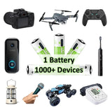 2025 Pro 1.5V AAA 6800mAh Rechargeable Battery, Type-C Fast Charging Li-ion Batteries, 2000 Cycles LED Indicator with Free Cable