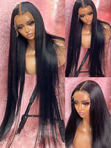30 36 40 Inch Straight 13x6 HD Lace Frontal Wig Human Hair Transparent Lace Front Wig 300% Full Human Hair Lace Wigs on Sale