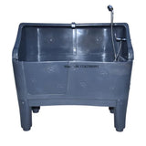 Factory Supply Durable Multicolor Plastic Dog Grooming Bathtub with Splash Back