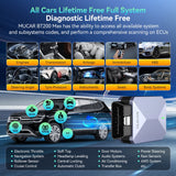 WH MUCAR BT200 Max OBD2 Scanner CAN FD Bi-Directional Control All System Diagnostic Tool 15 Reset Lifetime Free Update