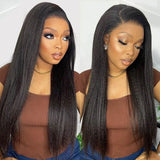 Kinky Straight Human Hair Wigs 13x4 5x5 HD Lace Front Human Hair Wigs