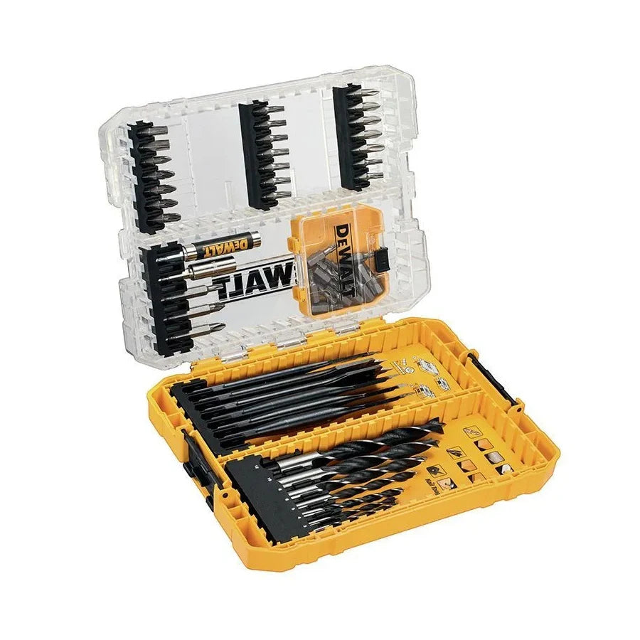 DEWALT 57Pcs Mixed Drill/Twist Drill Driver Bit Set Multi-function Electric Screwdriver Bits Power Tool Accessories DT70758-QZ