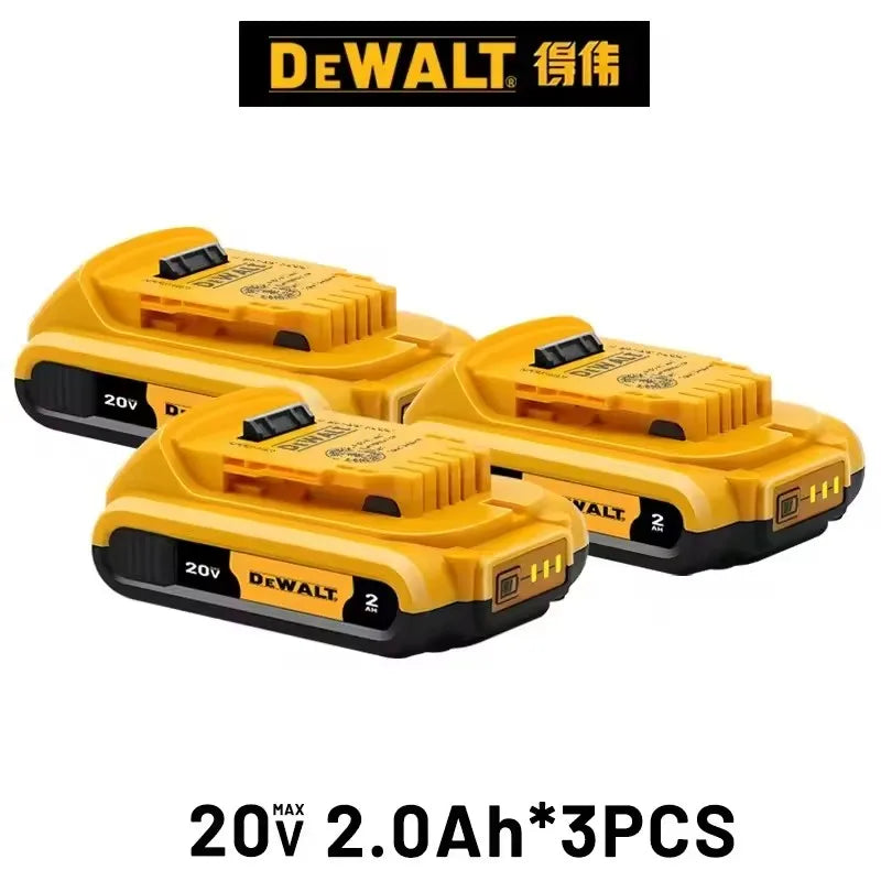100% Original 20V 6.0Ah MAX Battery Power Tool Replacement For DeWalt DCB184 DCB181 DCB182 DCB200 20V 5A 6A 18Volt 20v Battery.