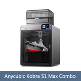 Anycubic Kobra S1 Max Combo MultiColor 3D Printer Hardened Steel Nozzle High Precision Max Speed 600mm/s 3D Printer 350×350×350