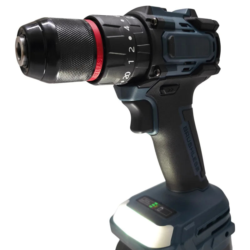For Bosch 18V Battery Brushless Electric Drill 20+3 Torque Cordless Impact Drill Hammer Multifunctional Power Tools