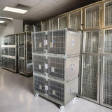 High-quality 304 Stainless Steel Pet Cages, Six-position Dog Cages