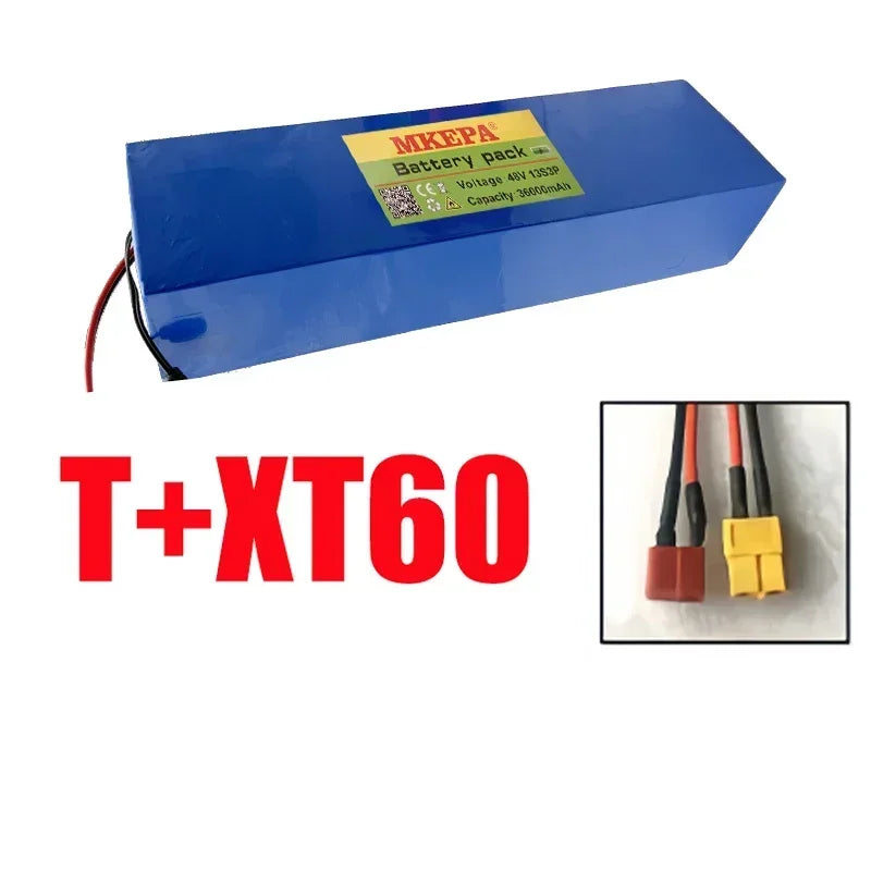 48V 13S3P 36Ah 21700 electric scooter folding takeaway car electric motorcycle lithium ion battery, with BMS，high power