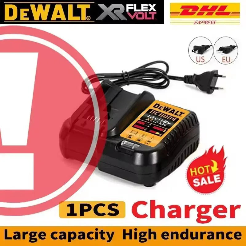 100% Original 20V 6.0Ah MAX Battery Power Tool Replacement For DeWalt DCB184 DCB181 DCB182 DCB200 20V 5A 6A 18Volt 20v Battery.