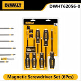 DEWALT DWHT62056-0 Magnetic Screwdriver Set (6Pcs): Magnetic Sleeve, Non-slip Handle, Phillips & Slotted