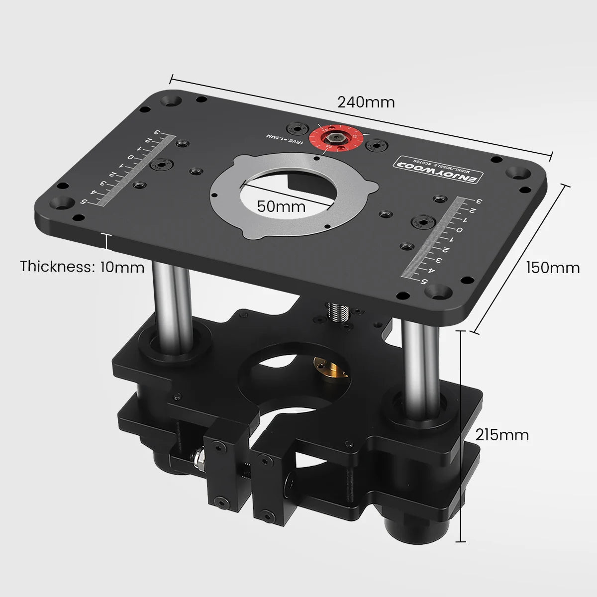 GD7 PRO Router Lift for 65mm 69mm Wood Router Table Set Up Lift with Plate Precision Woodworking Tool by ENJOYWOOD