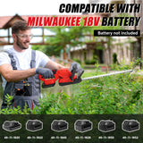 Brushless Electric Hedge Trimmer 3000RPM Cordless Portable Bush Trimmer Lawn Mower Garden Yard Tools For Milwaukee 18V Battery