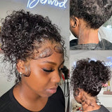 360 HD Full Lace Curly Wigs Human Hair Preplucked 13x6 13x4 Lace Frontal