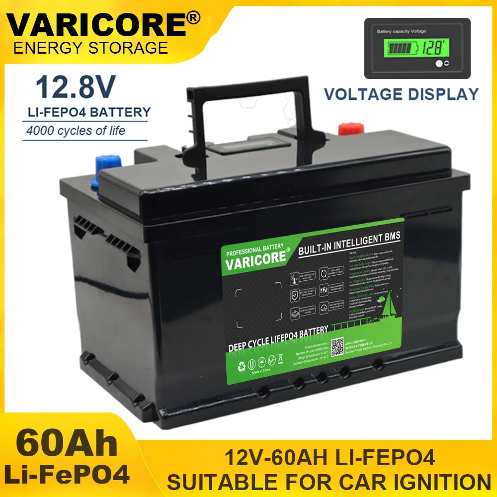 VariCore 12V/24V/48V 360Ah 340Ah 180Ah 150AH 100Ah LiFePO4 Battery 12.8V Lithium Iron Phosphate for EV RV Golf Cart Solar Wind