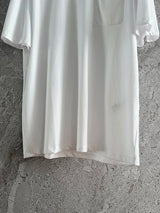 Summer Fashion Daily Casual White Color Cotton Simplicity T-Shirts Women's O-Neck Pocket Short Sleeve Loose Versatile Tops