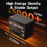 Humsienk 12V 100Ah 150Ah 200Ah 314Ah LiFePO4 Battery Built-in BMS Low Temperature Protection For RV/ Camp/ Solar Energy Storage