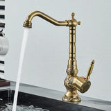 Shinesia Black Bronze Gourmet Kitchen Faucet Deck Mounted Bathroom Basin Sink Hot and Cold Water Mixer Taps