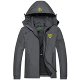 Mens Windproof Jacket Waterproof Lightweight Mountain Sport Jacket for Men Hooded Windbreaker Raincoat