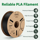 ELEGOO 4KG/5KG/10KG PLA+ Filament 1.75mm 3D PLA for FDM Printer