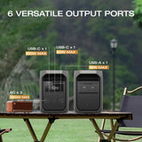 ECOFLOW Solar Generator DELTA 3 Classical Dark 1000, 1024Wh LiFePO4 Battery Portable Power Station, 1800W AC/100W USB
