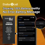 StellarXcell Diagnostic Battery No Unknown Parts No Pop Up Message for iPhone 12mini 13Pro Max 14Plus 15Pro Max With Free Tools