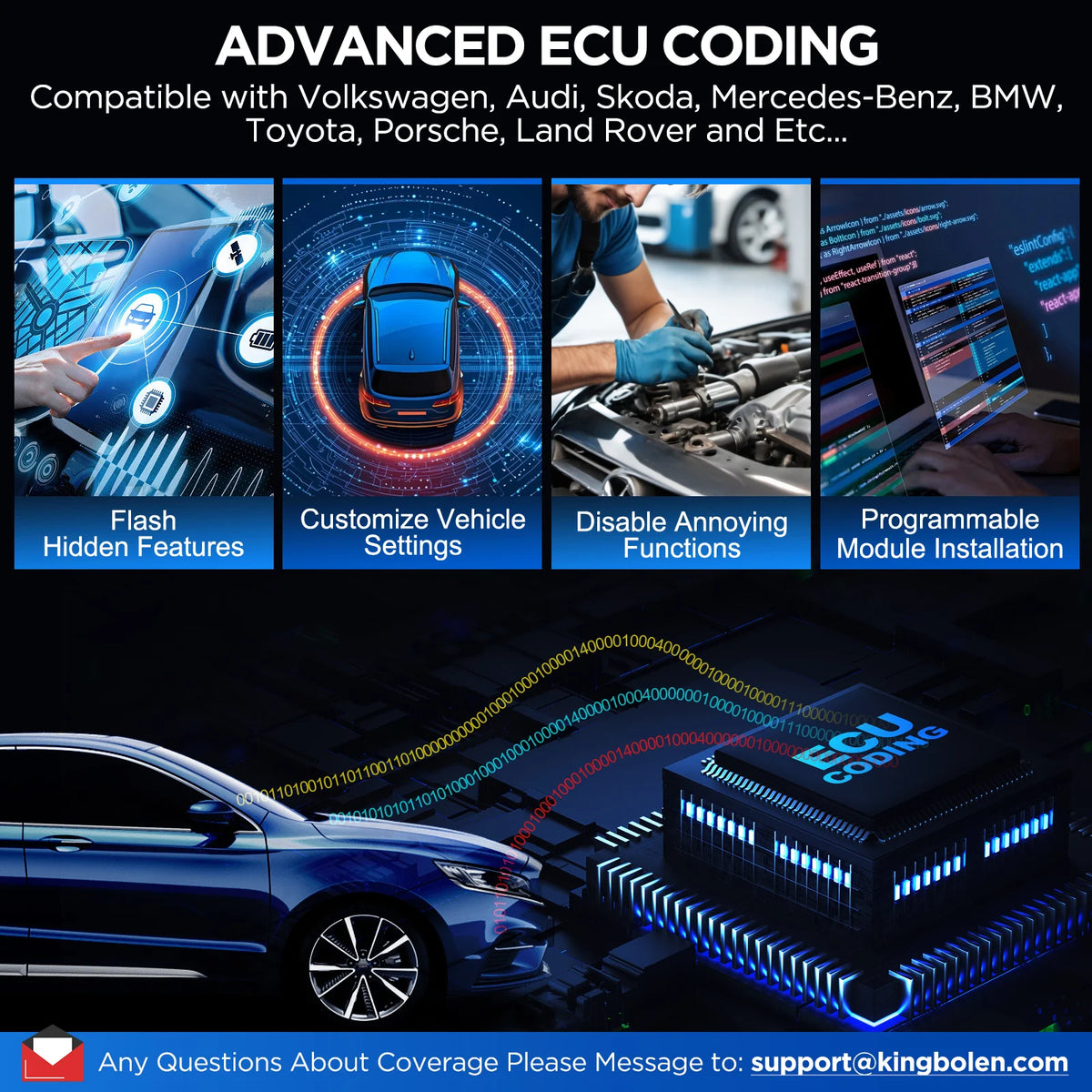 KINGBOLEN K10 PRO K10 Elite CANFD DoIP All System Diagnostic Tools 41 Reset Topology Map ECU Coding Bi directional 2 Years Free