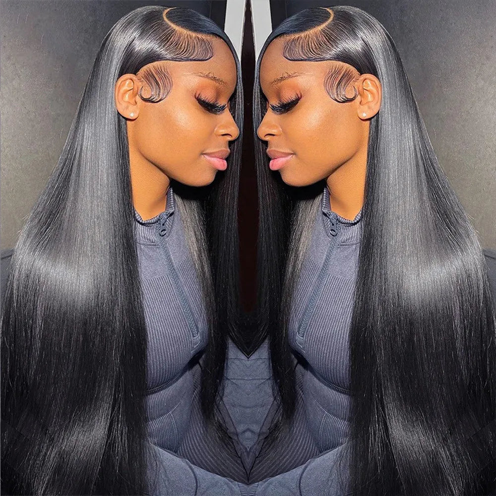 200 Density Bone Straight Hd Transparent 13x6 Hd Lace Frontal Wig Brazilian 13x4 Hd Lace Front Human Hair Wigs For Black Women