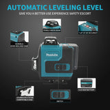 Makita SK701 4×360° Cross Laser Level Remote Control Easy Operation for Wall Floor Ceiling Layout and Positioning tools