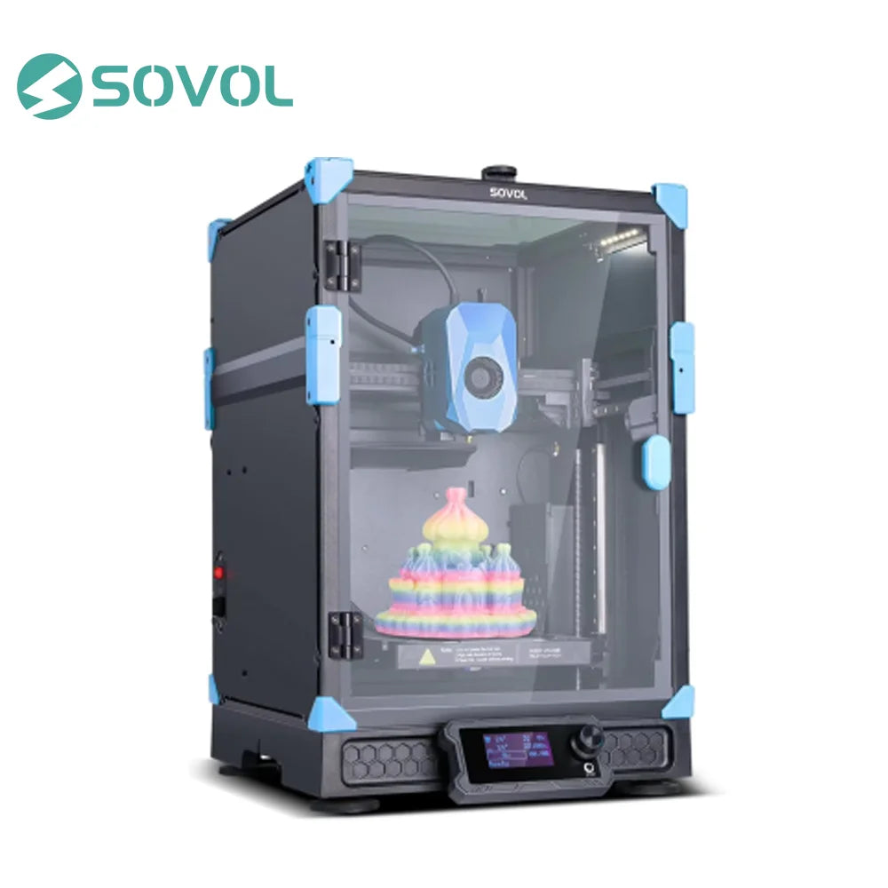 Sovol Zero 3D Printer 1200mm/s High Speed CoreXY 3D Printers with Eddy Scanning & Pressure Sensing 350℃ Nozzle 120℃ Heated Bed