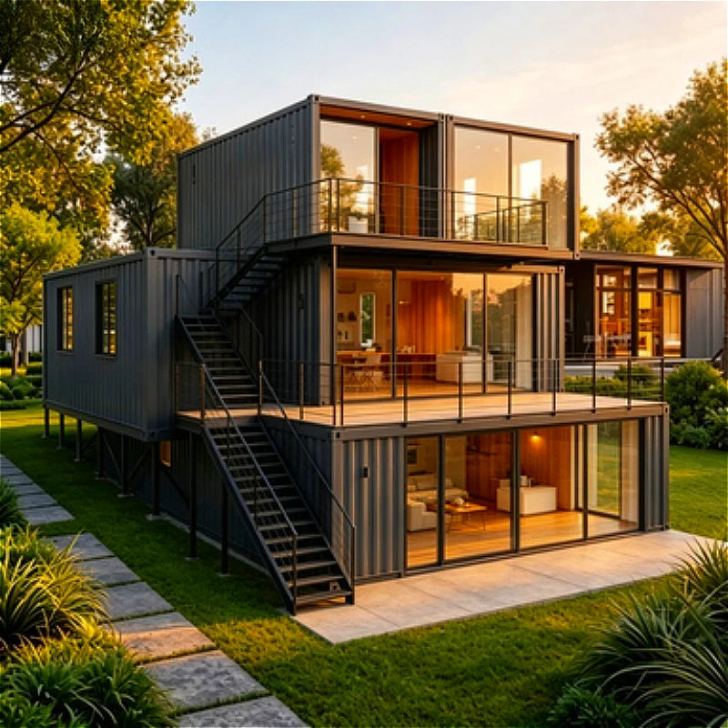 Container House Luxury 40 Feet Assemble Prefab Mobile Home with Pot House Feature for Bedrooms or Mall Use Modular House