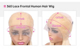 38 Inches 220 Density 360 Lace Frontal Wigs Straight Lace Frontal Wig