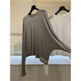 New Modal Long T-shirt Women Summer Korean Style Sun Protection Soft Skin Shirt Loose Outerwear Air Conditioner Clothing