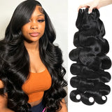 30 32 Inch 16A Body Wave Bundles 100% Human Hair Brazilian 2 3 4 Pcs Virgin Weave Raw Hair Double Weft Thick Human Hair Bundles Extensions For Women
