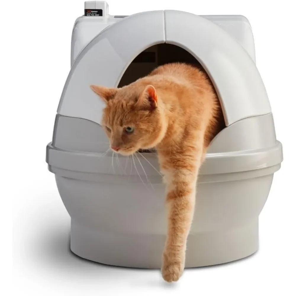 Nordic Deluxe Self-Cleaning, Fully-Flushing, Automatic Cat Litter Postmodern Box-New
