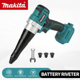 Makita 18V Electric Rivet Gun 3.2-4.8mm Tool Free Nozzle Replacement Low Vibration Heavy Duty Industrial Riveting tools