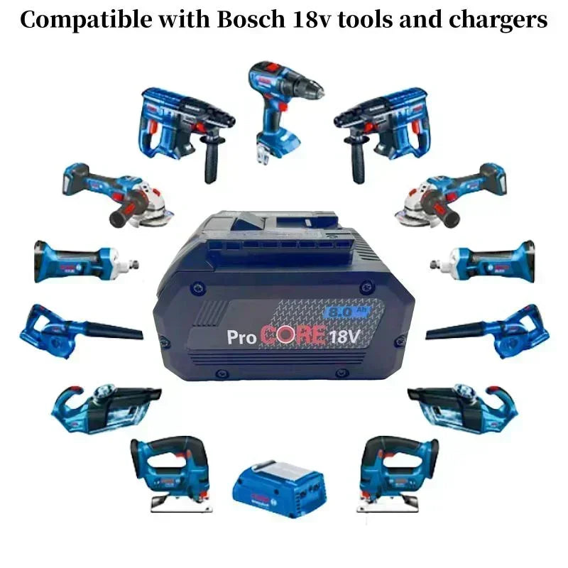21700 18V ProCORE battery replacement 18V, suitable for Bosch 18V cordless tool BAT609 BAT618 GBA18V 21700 high-power 5C