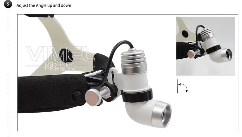 5X High Intensity LED Light Surgical Operation Medical Magnifier with Dental Headlight Surgical Dental Loupes
