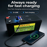 12V 13.8/20Ah Portable Battery USB & DC Ports For Sprayer,Phone Charging,Lighting,Home Backup Power,Camping & Outdoor Activities