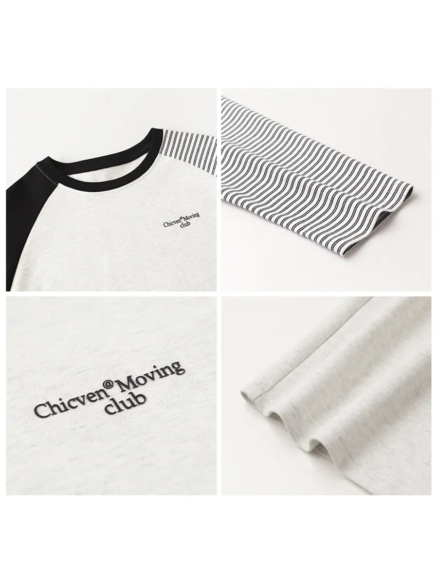 CHIC VEN New Fashion Women T-Shirts Loose Casual Long Sleeved O Neck Tees Bottom Female Top Pullover Coat Autumn Winter 2025