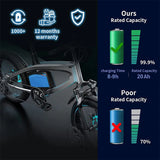 Electric Bicycle 48V 750w Li-ion Battery 20ah 1000w Akku 14 30ah 40ah 1500w Bateria Para 35 50ah 2000w Litio Electric Bike Accu