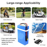 48V 30ah Electric Bicycle Lithium Battery 52V 40ah E bike Scooter 21700 Battery Pack 60V 72V 50Ah 3000W Motorcycle Battery Pack