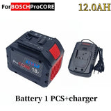 18V 21700 Rechargeable Battery 18V 8.0AH/12.0AH High-Power Suitable for Bosch Tools BAT609 BAT618 GBA18V 21700