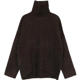 CHIC VEN Women's Sweater Autumn Winter New Turtleneck Knit Pullover Loose Clothes for Women Warm Solid Basic Female Tops 2026