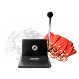 35mm Round Photo Paper Cutter With 100 Sets Key Chain DIY Materials