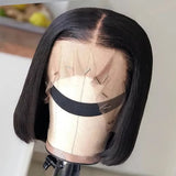 Vietnamese Bone Straight Braided Virgin Frontal Wig PrePlucked Human Hair Glueless Short Bob Wigs 13x6 Hd Lace Front Wigs