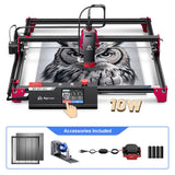 Algolaser DIY Table 40*43cm CNC Laser Cutter Engraver 3.5” Touch Scree Phone&WiF Metal Wood CNC Lase Cutting Engraving Machine